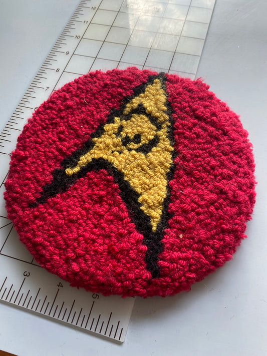 Starfleet Science 8.5” Hand Tuft Carpet Bong/Pipe Display